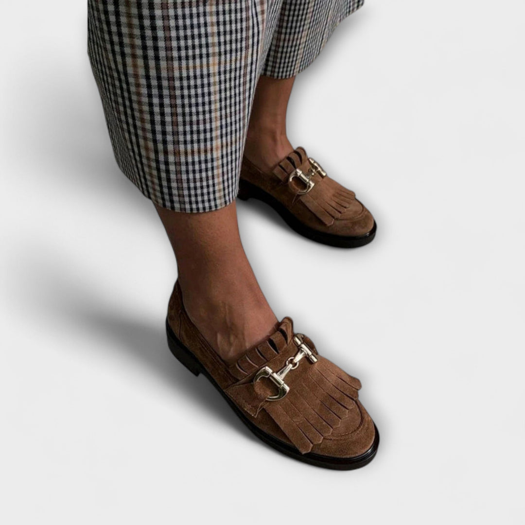 Gwendoline | Mocassins marron à bout rond