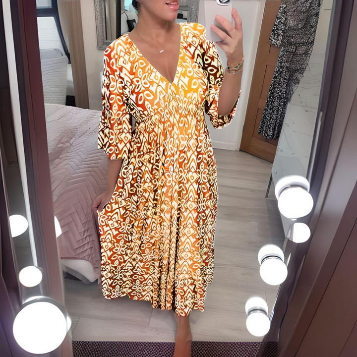 Chloé | Robe bohème imprimée