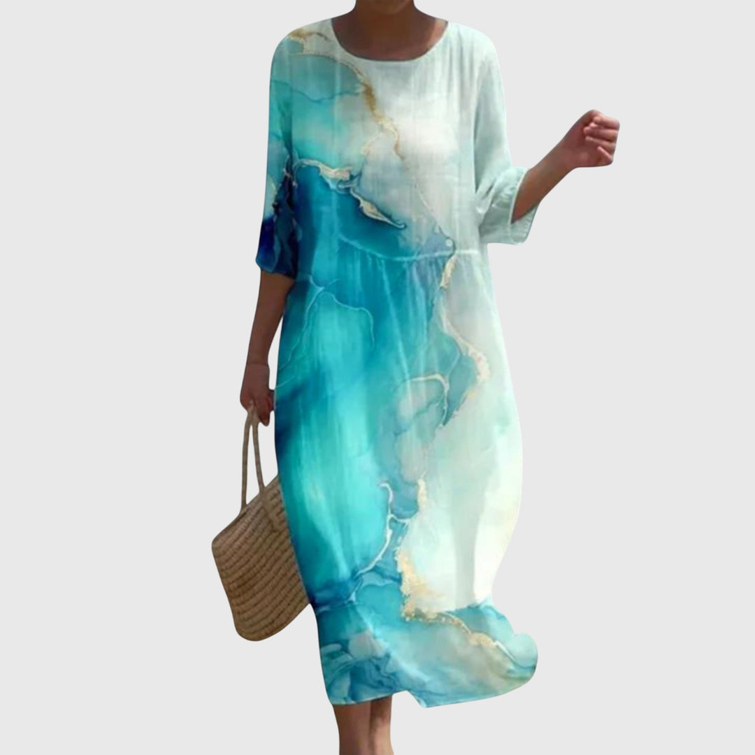 Michèle | Robe maxi fleurie