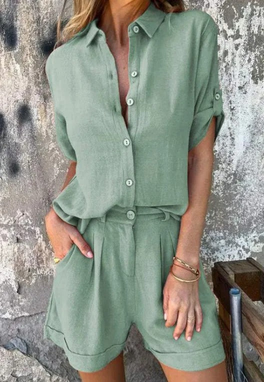 Séraphine | Ensemble boutonné léger