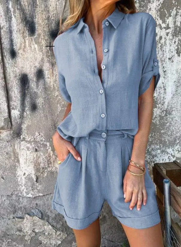 Séraphine | Ensemble boutonné léger