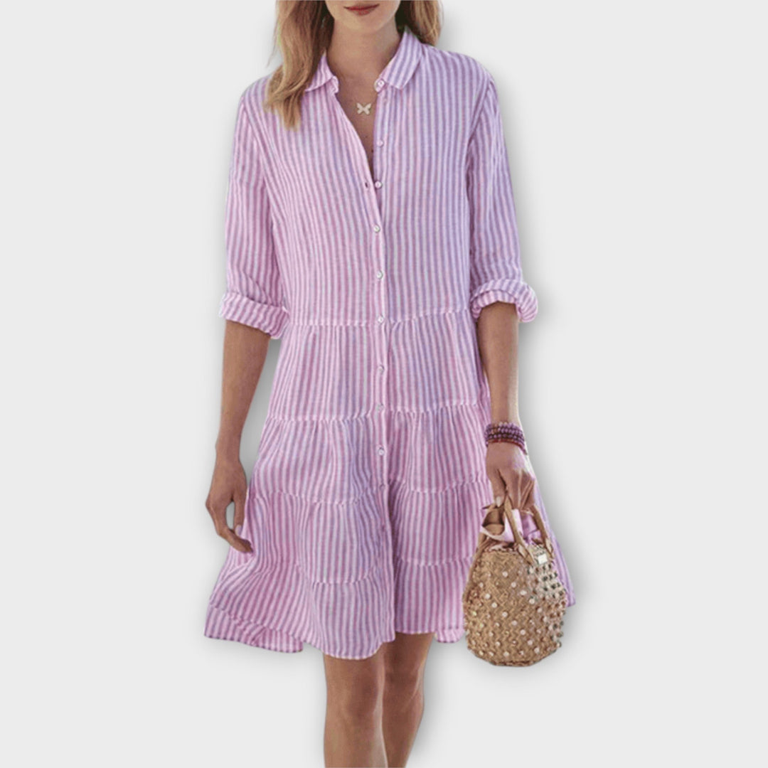Charlotte | Robe rayée légère