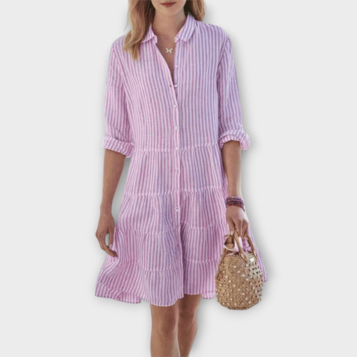 Charlotte | Robe rayée légère