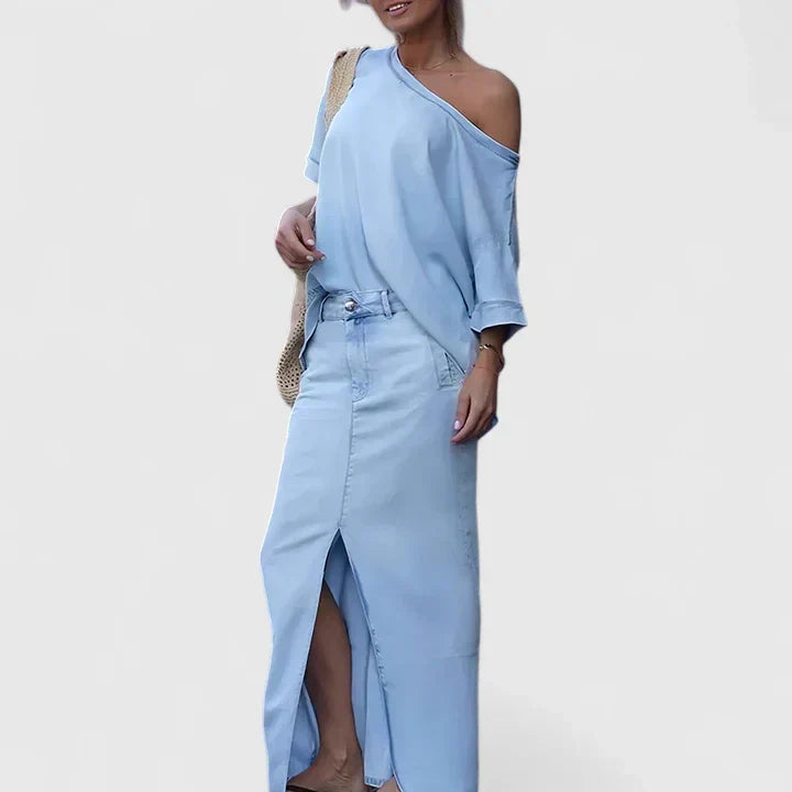Adeline | Ensemble jupe longue
