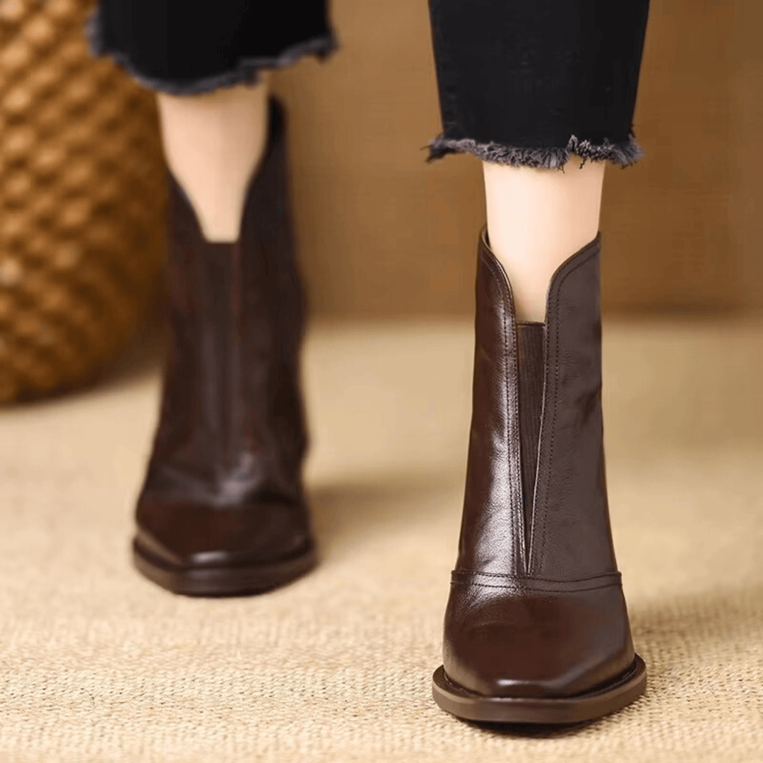 Céleste | Bottines à talon moyen