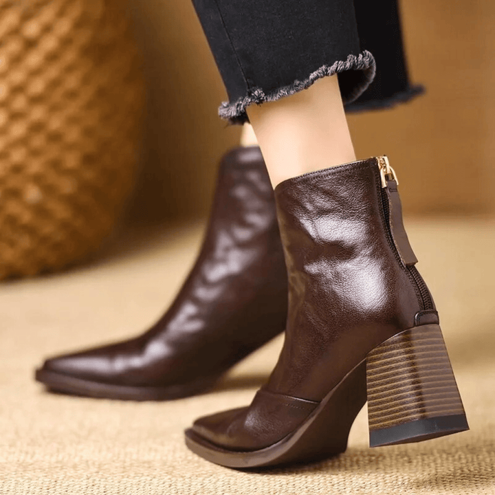Céleste | Bottines à talon moyen